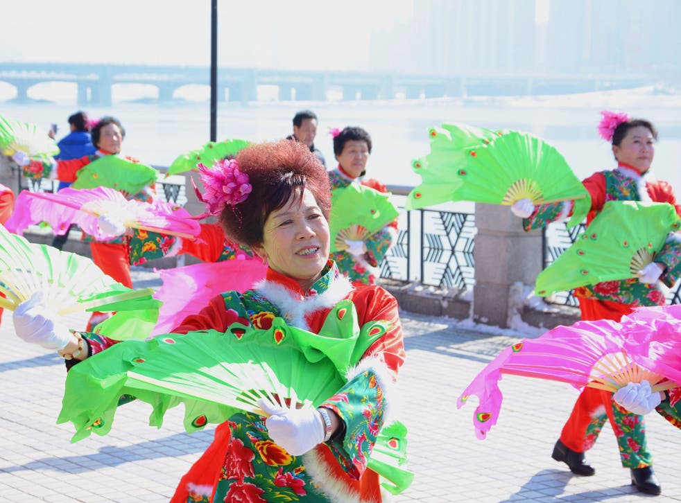 Public dancing is a popular pastime in China