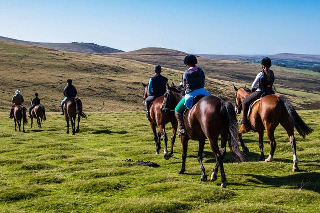 Riders head out to explore Dartmoor