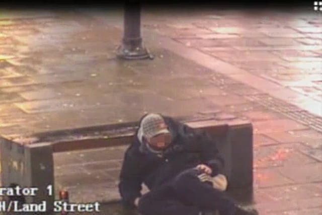 CCTV footage has been released showing legal high users stumbling around, falling over and collapsing unconscious on a busy high street in Newcastle.