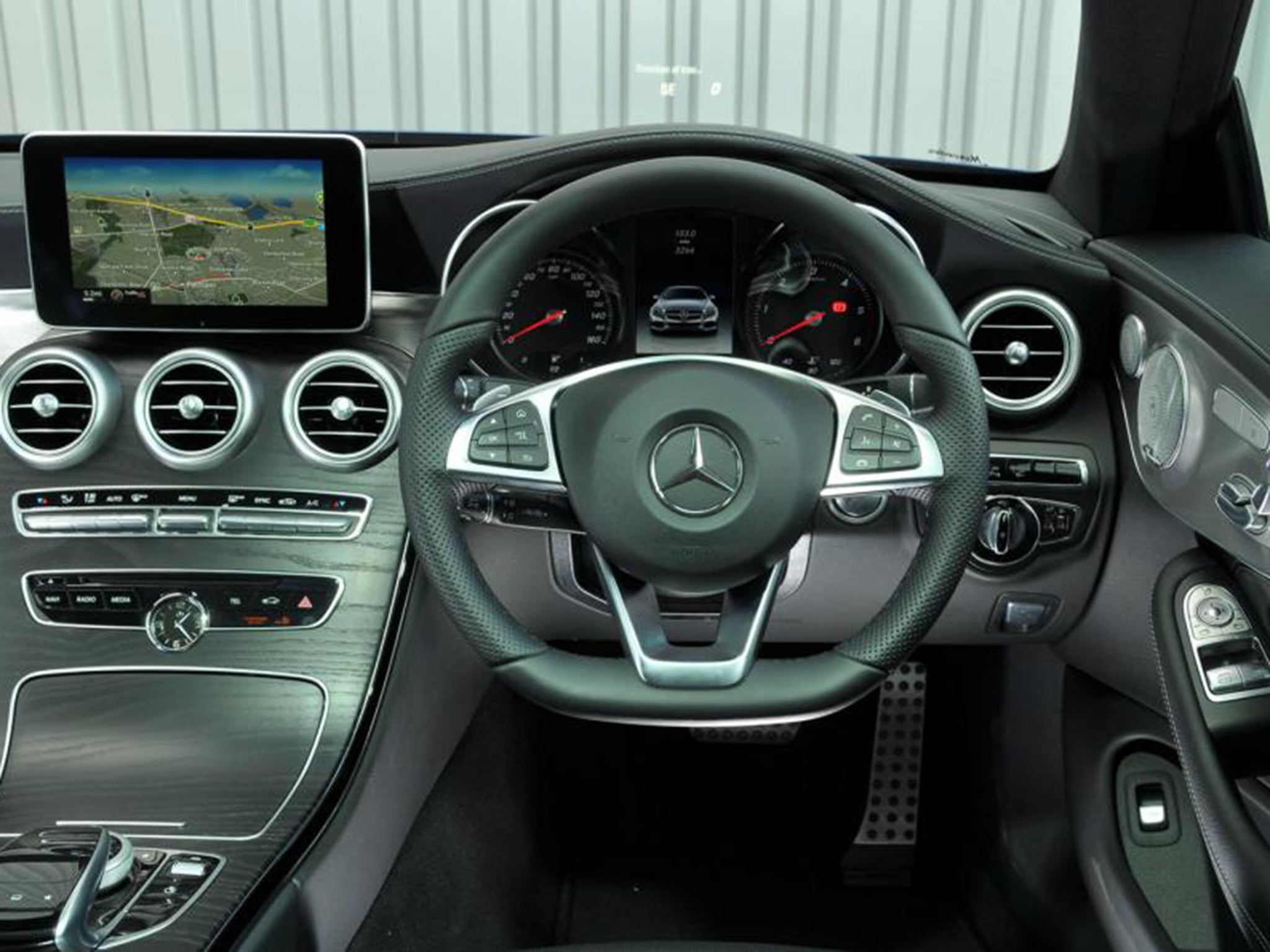 The swanky cabin has a seven-inch infotainment touchscreen