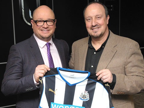 Rafael Benitez is unveiled as the new Newcastle manager after Steve McClaren was sacked