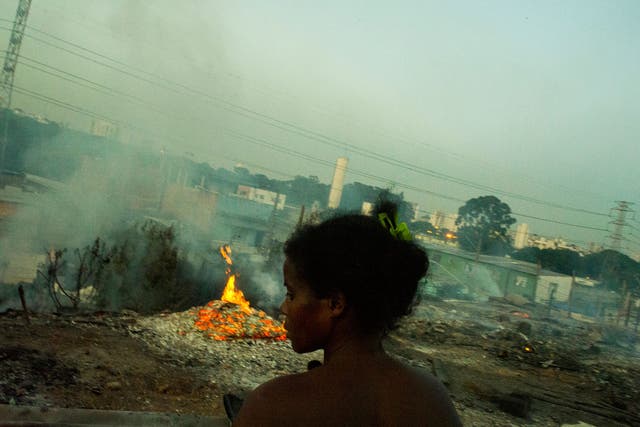 On 14 November 2012, 600 people living in a favela in east Sao Paulo lost their homes to a fire