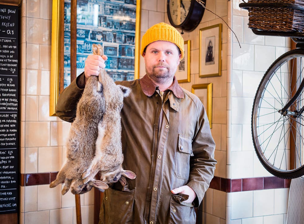 Robin picks up a brace of rabbits at his favourite local butcher, Turner and George in Islington