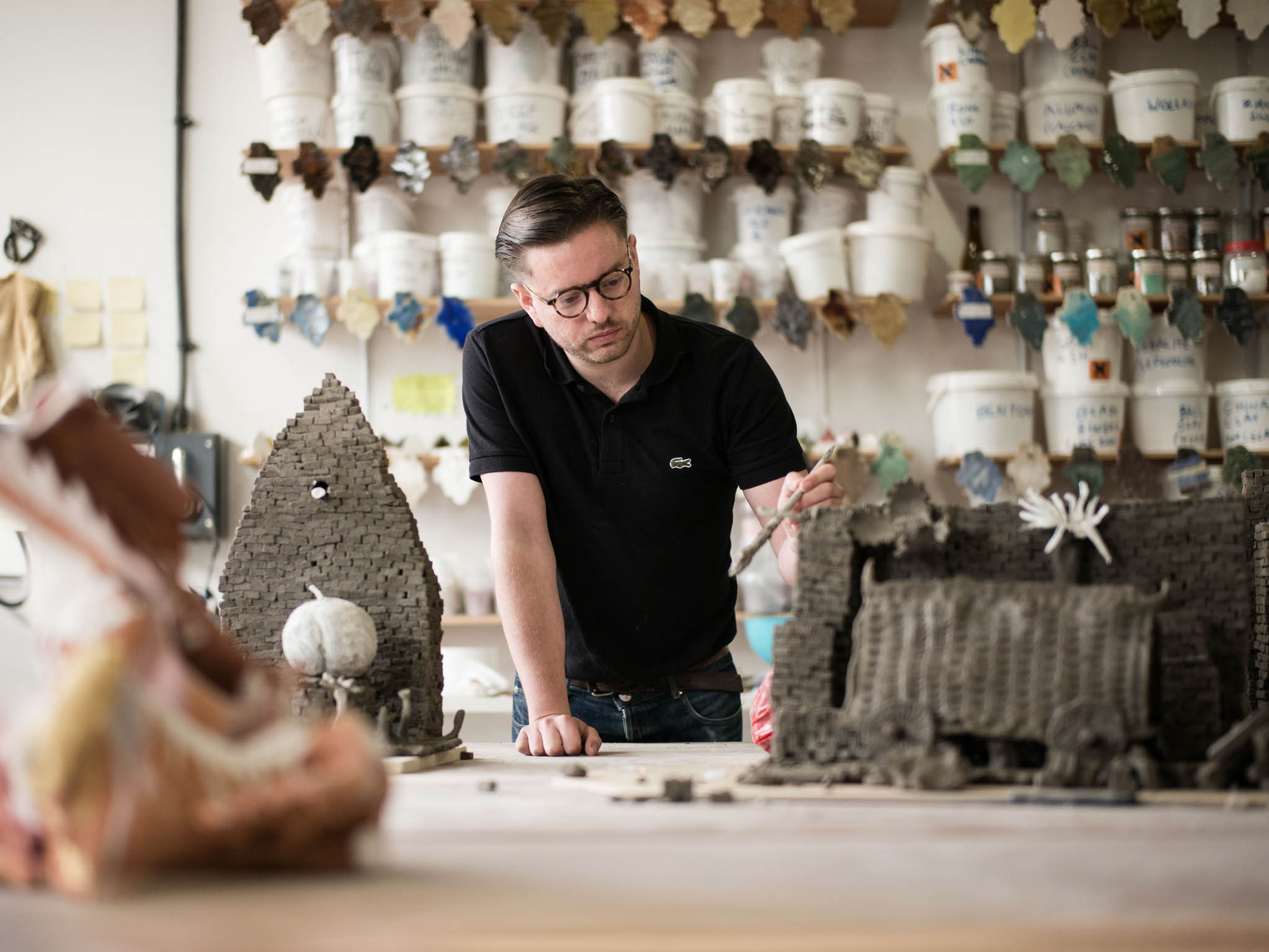 &#13;
Aaron Angell runs Troy Town Art Pottery, a ceramic studio based in East London&#13;