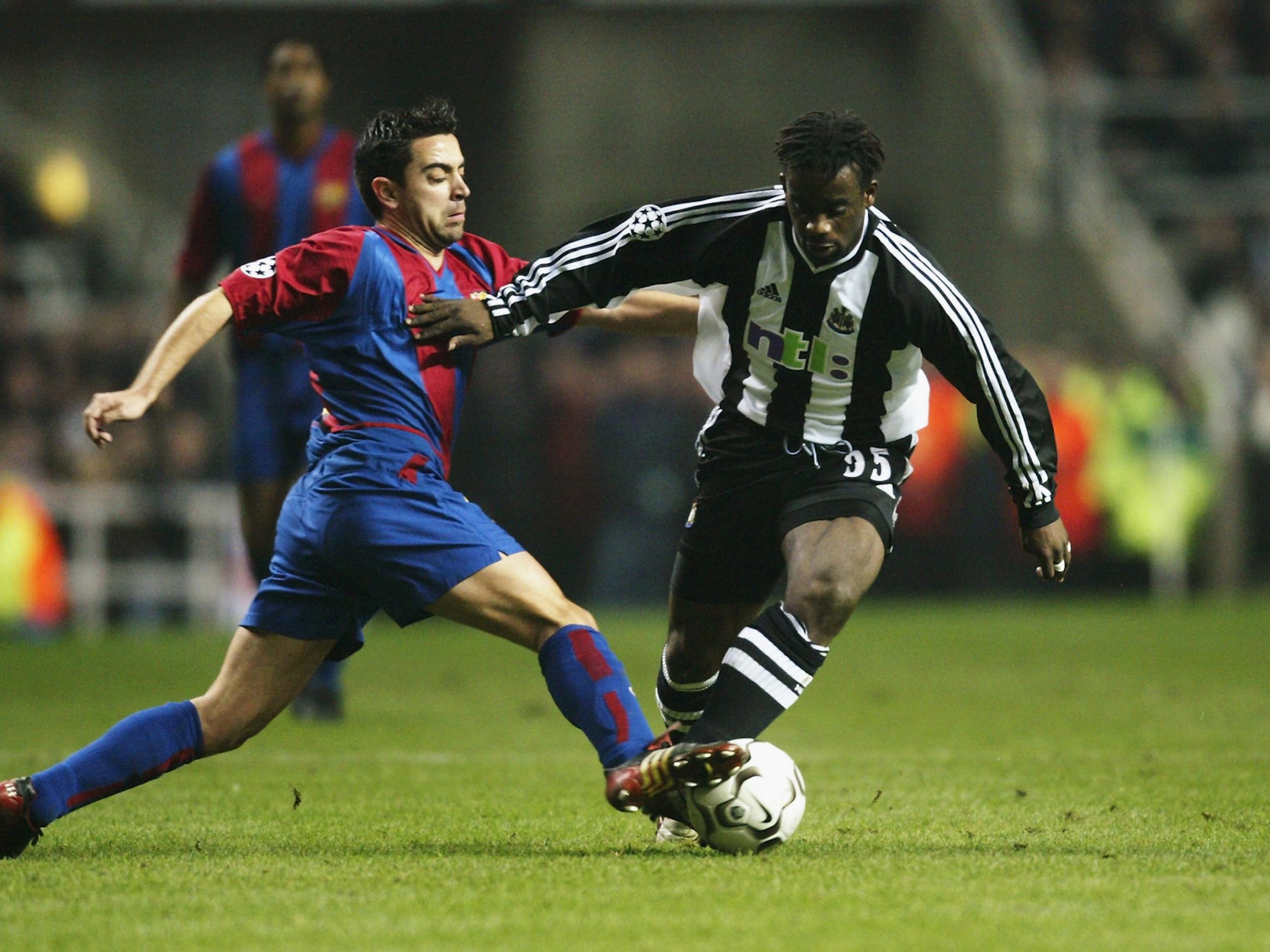 Olivier Bernard during his spell at Newcastle United