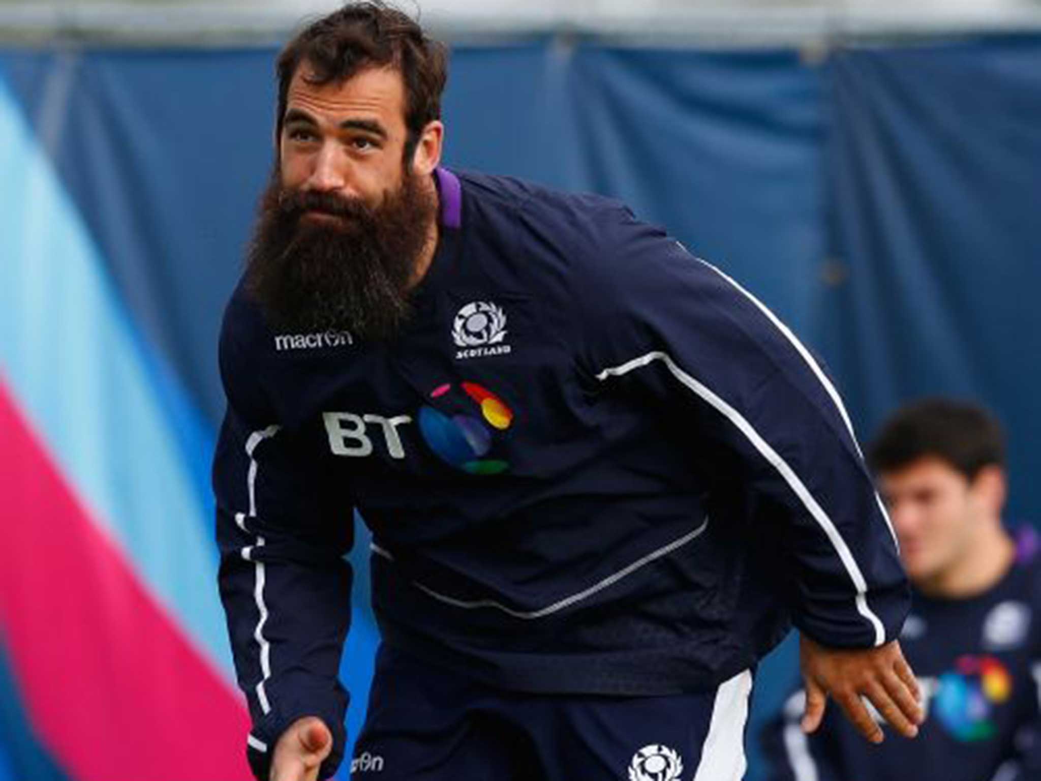 Scotland’s Josh Strauss gets the nod at No 8 for his bulk and power
