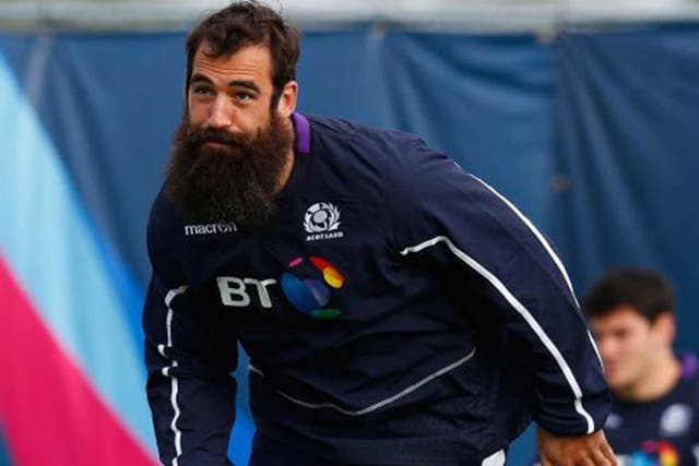 Scotland’s Josh Strauss gets the nod  at No 8  for his bulk  and power