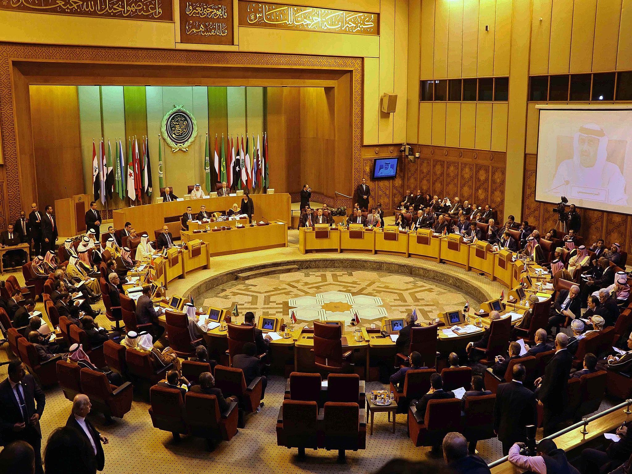 Arab foreign ministers attend an emergency Arab League session in Cairo, Egypt in January, deciding in their March meeting to designate Hezbollah as terrorists.