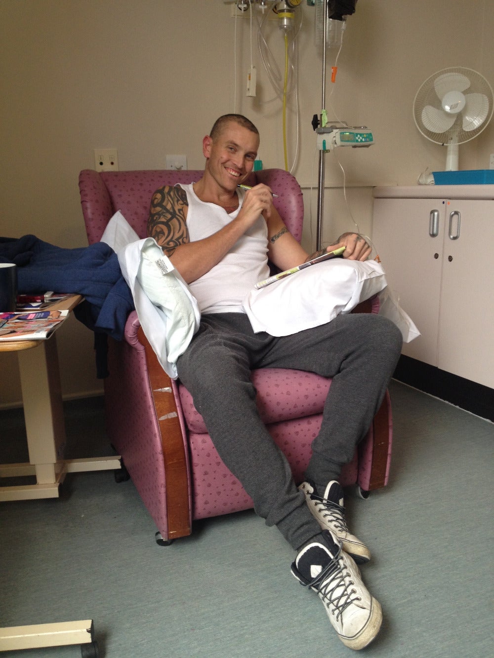 Jamie is currently undergoing treatment.