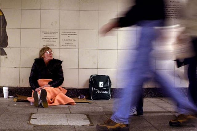 Latest estimates for rough-sleepers found there were double the number of individuals on the streets of England in 2015 compared with 2010