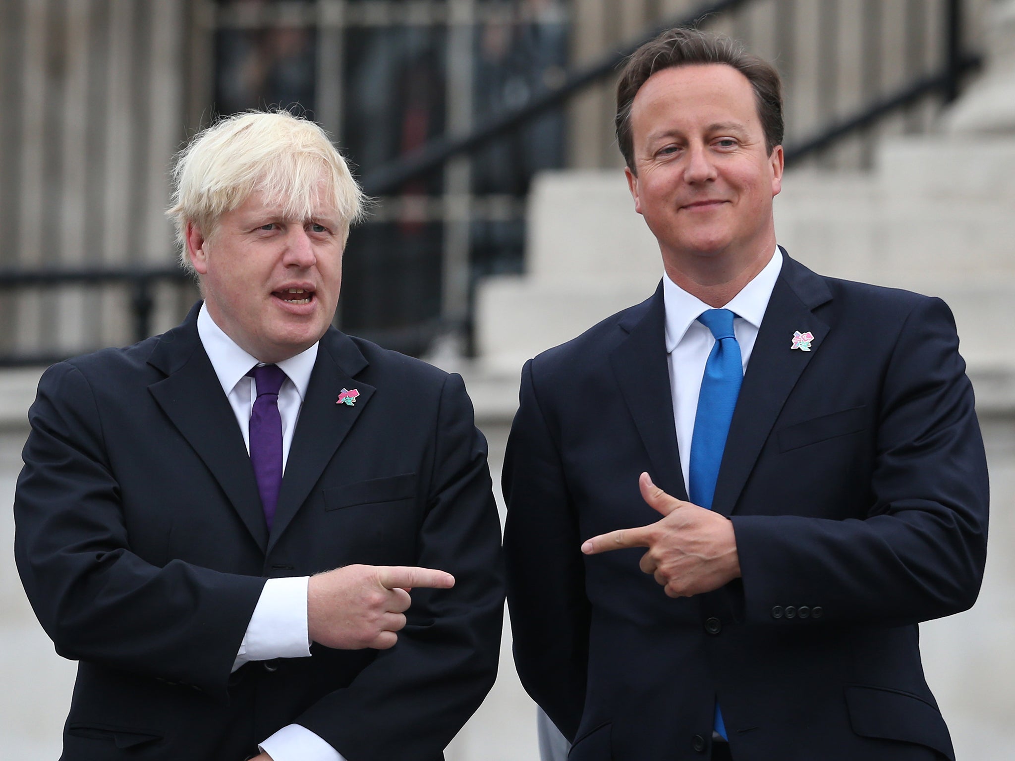Support for Boris Johnson, left, is on the increase