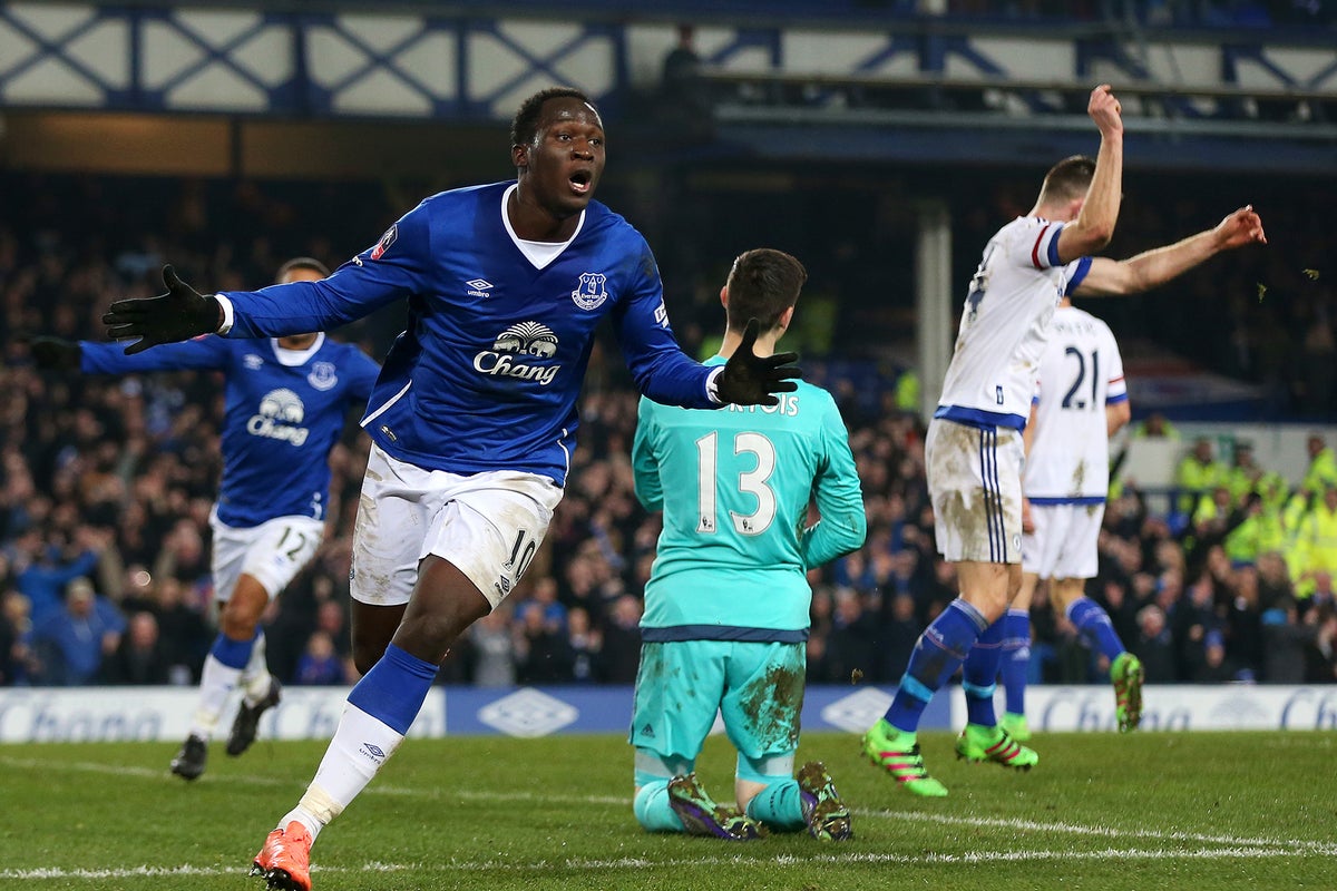 Everton vs Chelsea match report: Romelu Lukaku double sends former club crashing out of the FA Cup | The Independent | The Independent