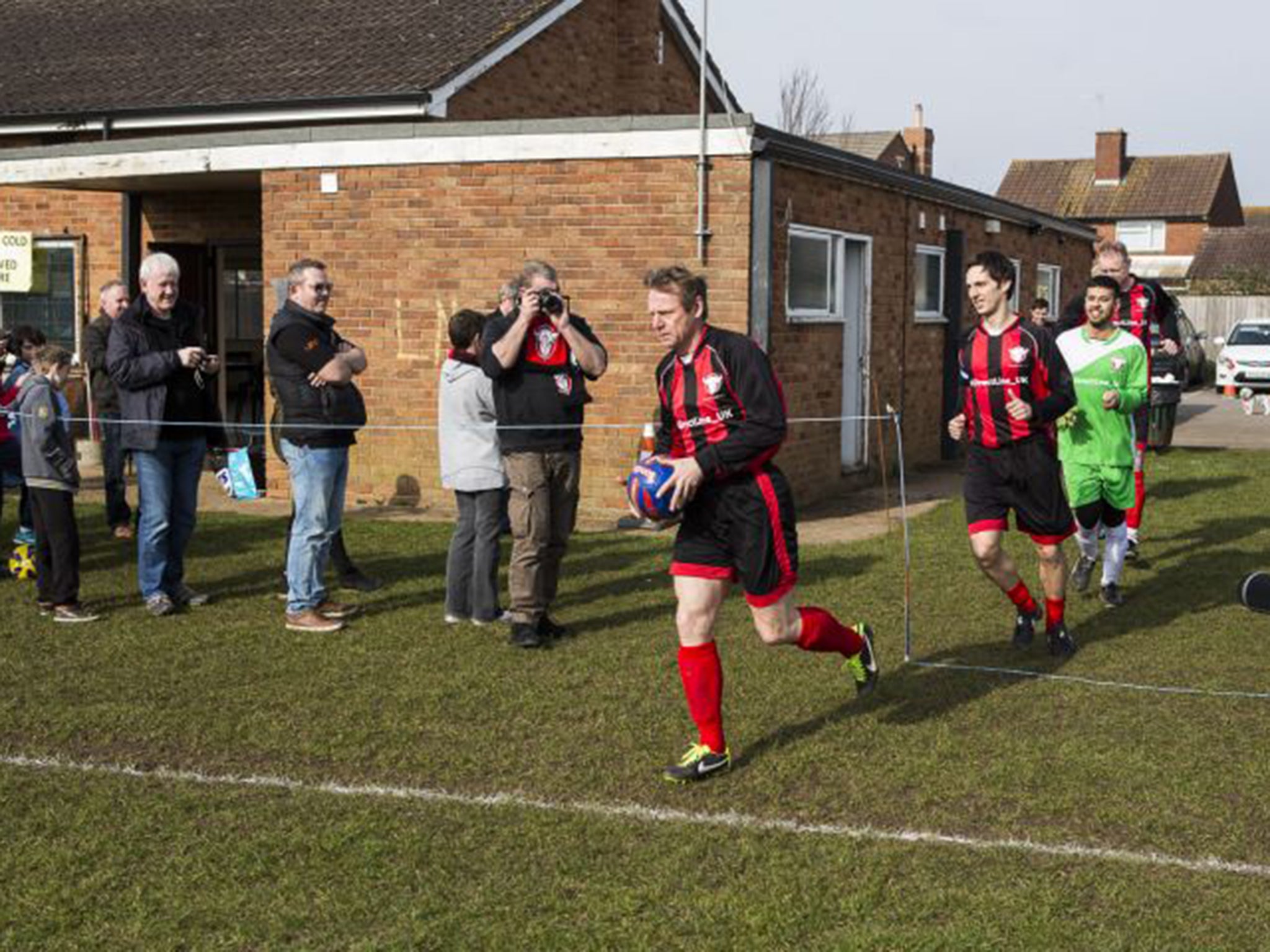 Stuart Pearce, the former Nottingham Forest and England player, turning out for Longford FC