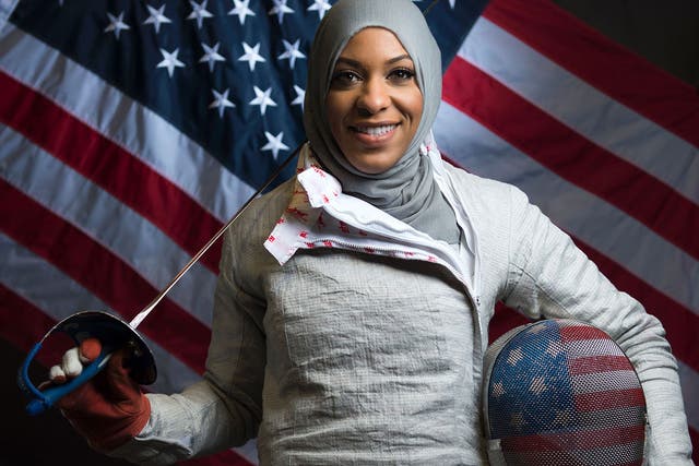 Ibtihaj Muhammad represented Team USA at the Rio 2016 Olympics 