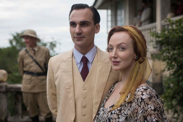 Henry Lloyd-Hughes and Olivia Grant in 'Indian Summers'