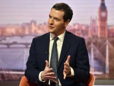 Osborne hits out at Johnson for backing Brexit as Tory tensions grow