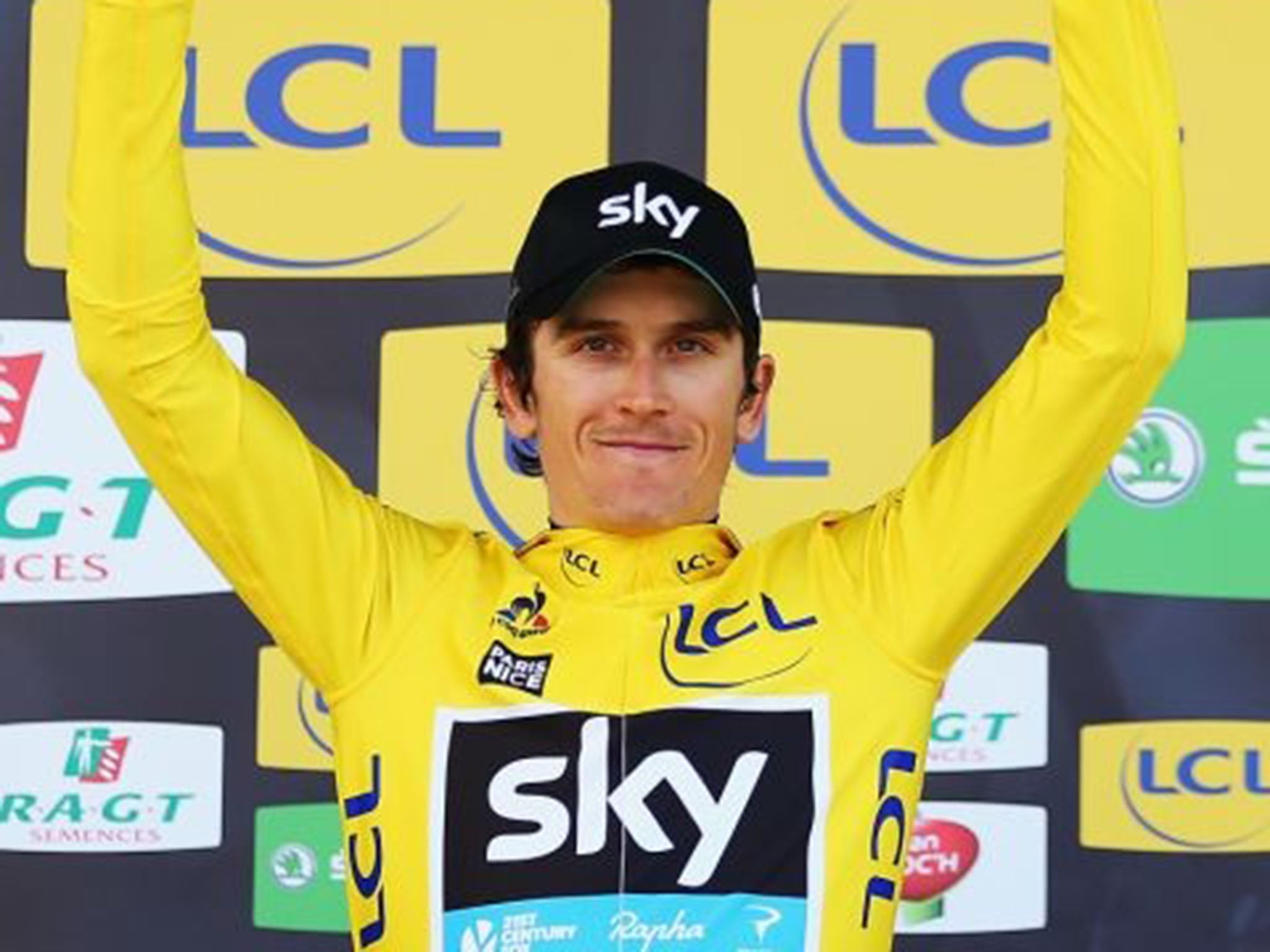 Geraint Thomas wore yellow in last year's race