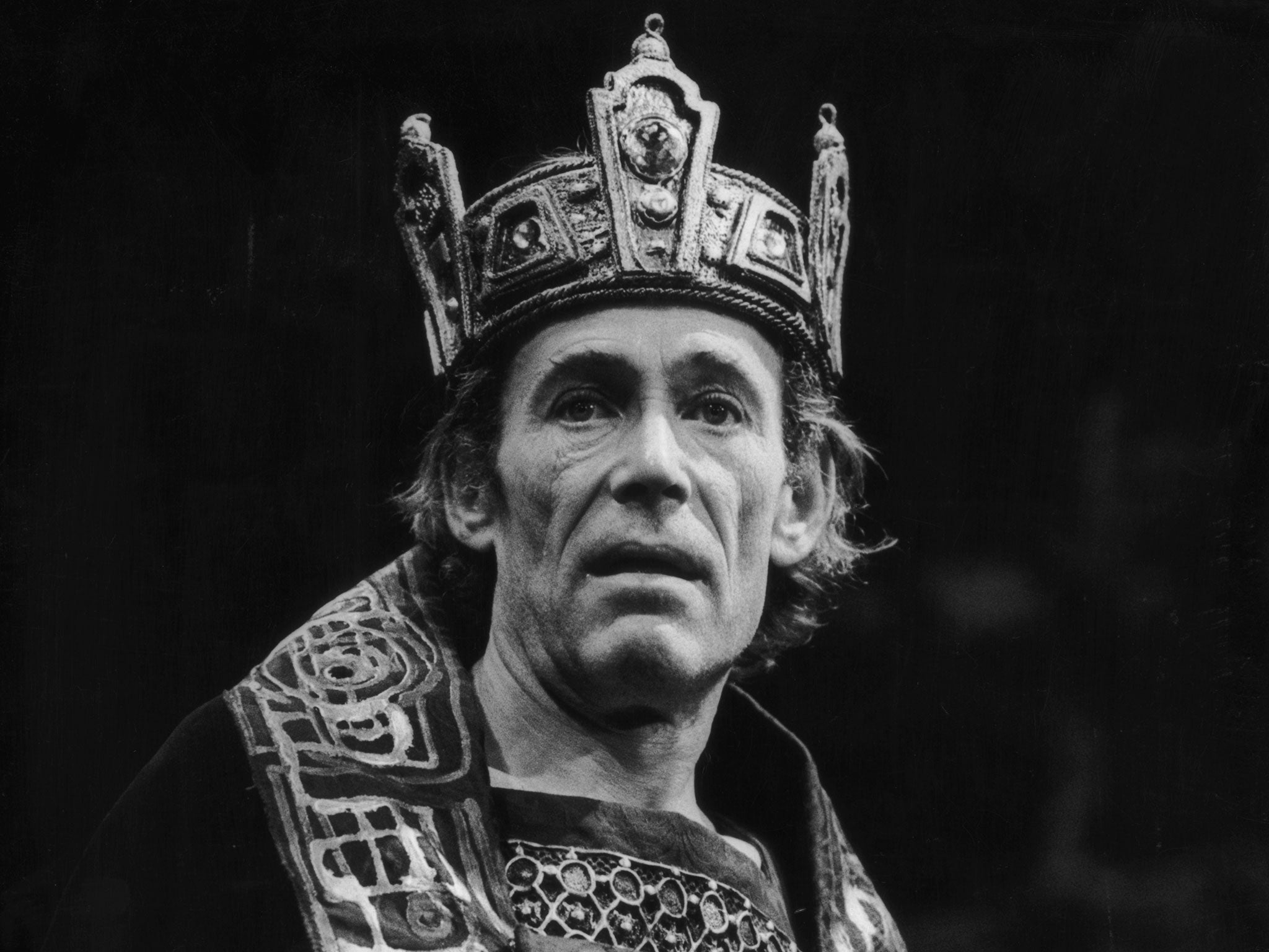 Peter O’Toole in the Old Vic version of Macbeth in 1980