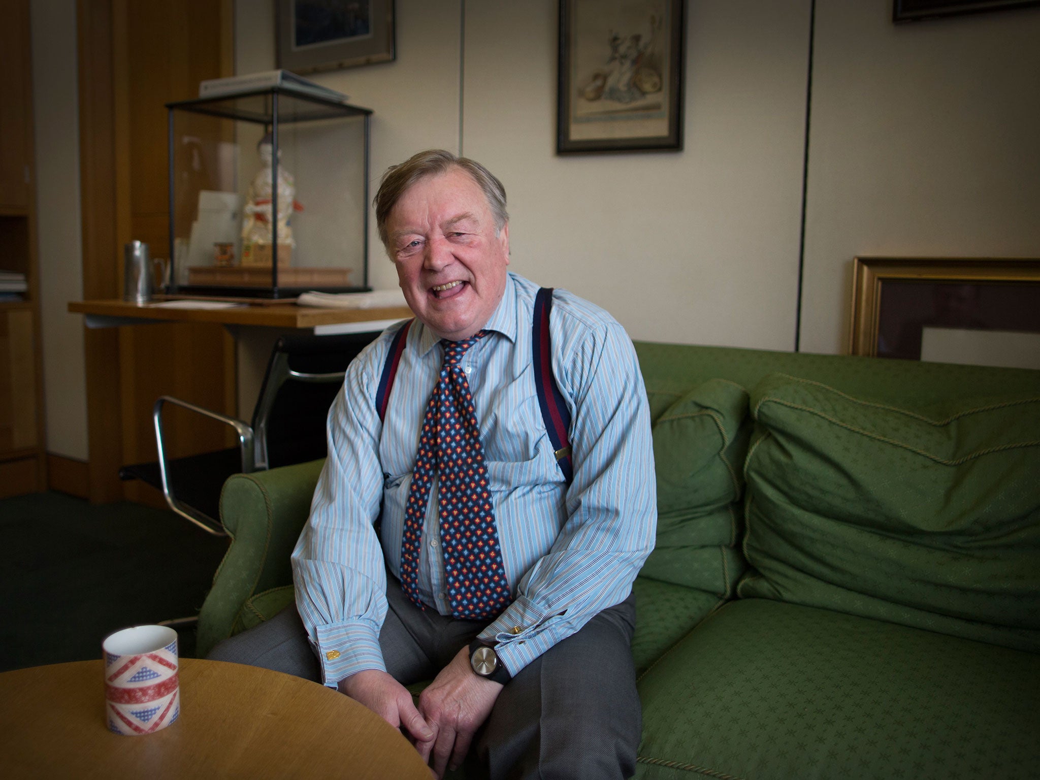 Ken Clarke MP in his office