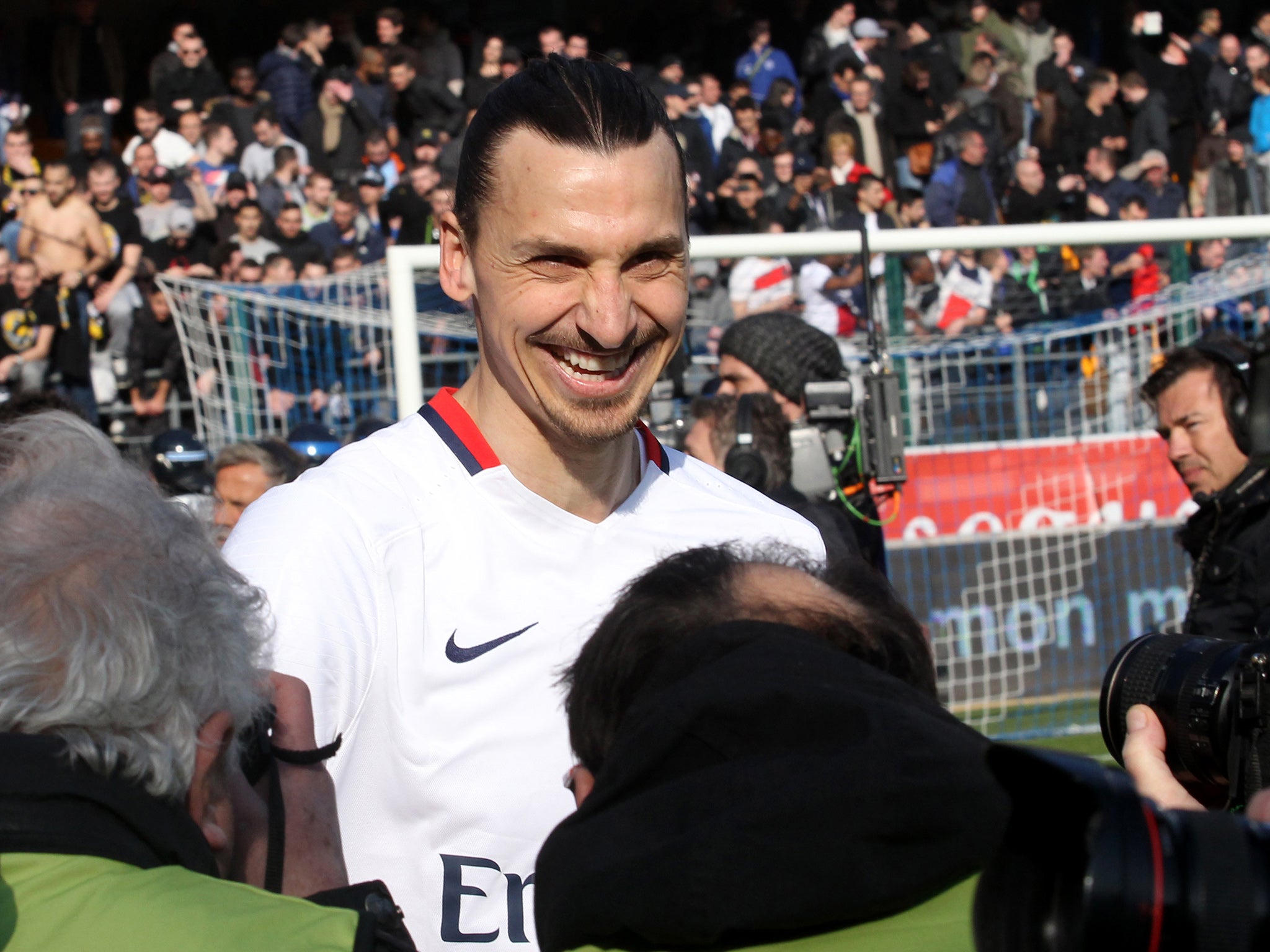 Paris Saint-Germain striker Zlatan Ibrahimovic