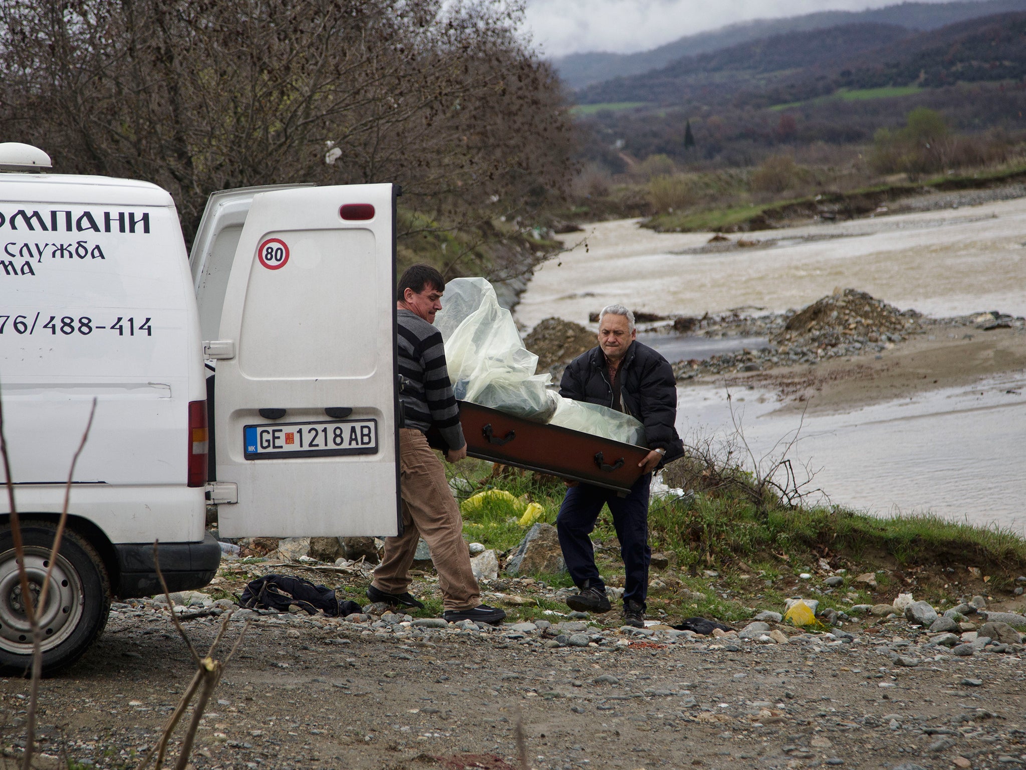 Police said the bodies of two men and a woman had been found