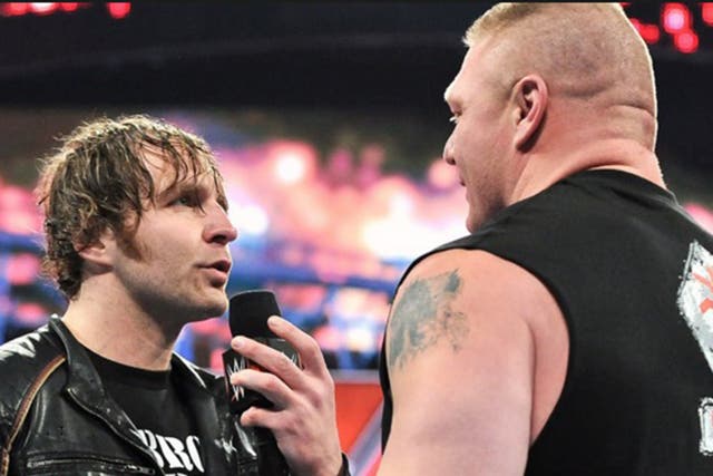 Dean Ambrose and Brock Lesnar will do battle in a street fight at WrestleMania