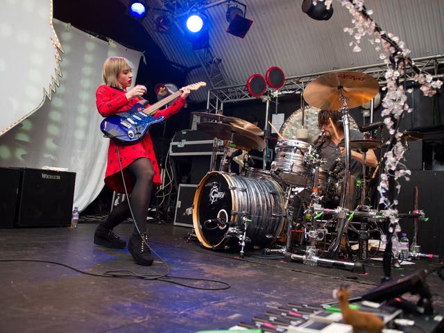 'The Joy Formidable' performing at The Cockpit in Leeds in 2013. The venue closed for good in September 2014
