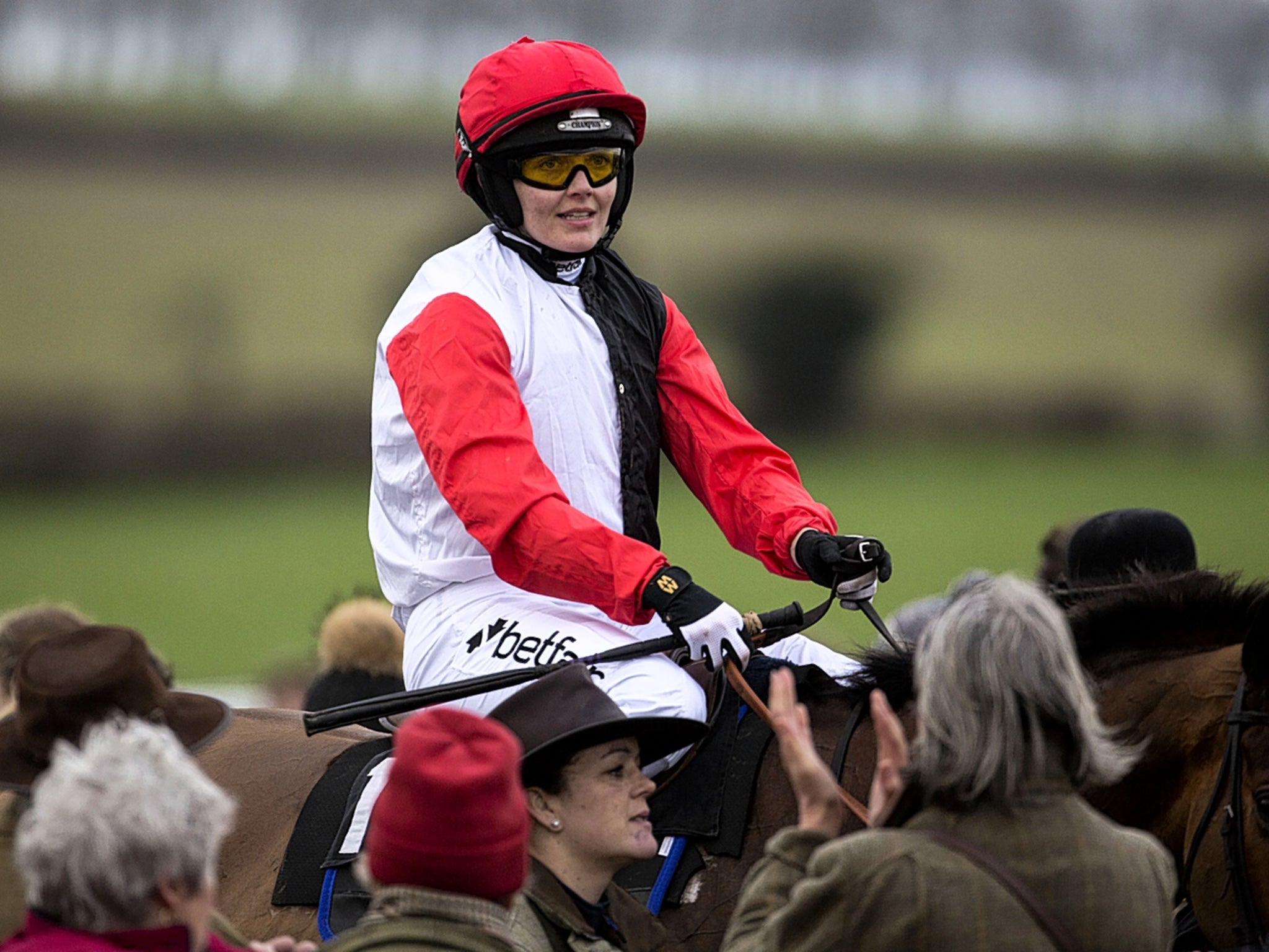 Opinion is divided on whether the former Olympic cyclist Victoria Pendleton should be riding at Cheltenham (Getty)