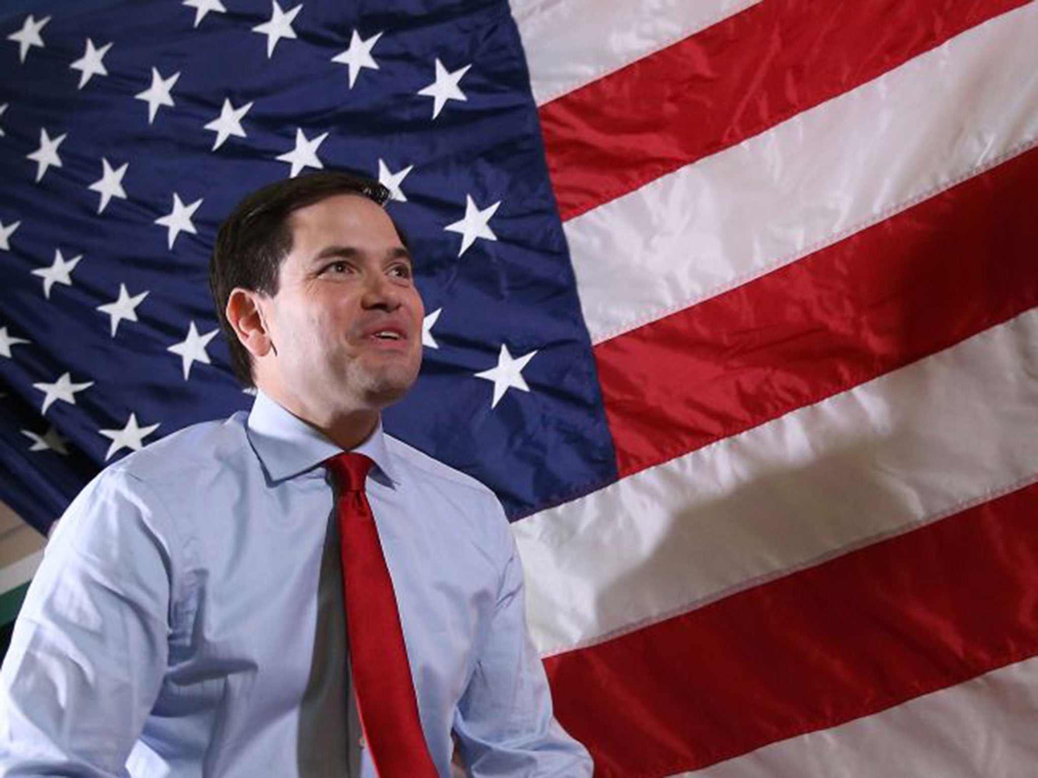 &#13;
Marco Rubio promised to defy the pollsters who put him behind in Florida &#13;
