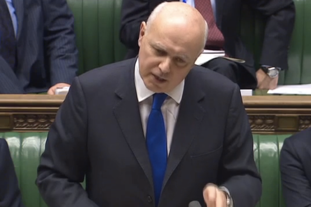 Iain Duncan Smith at Work and Pensions Questions in the House of Commons