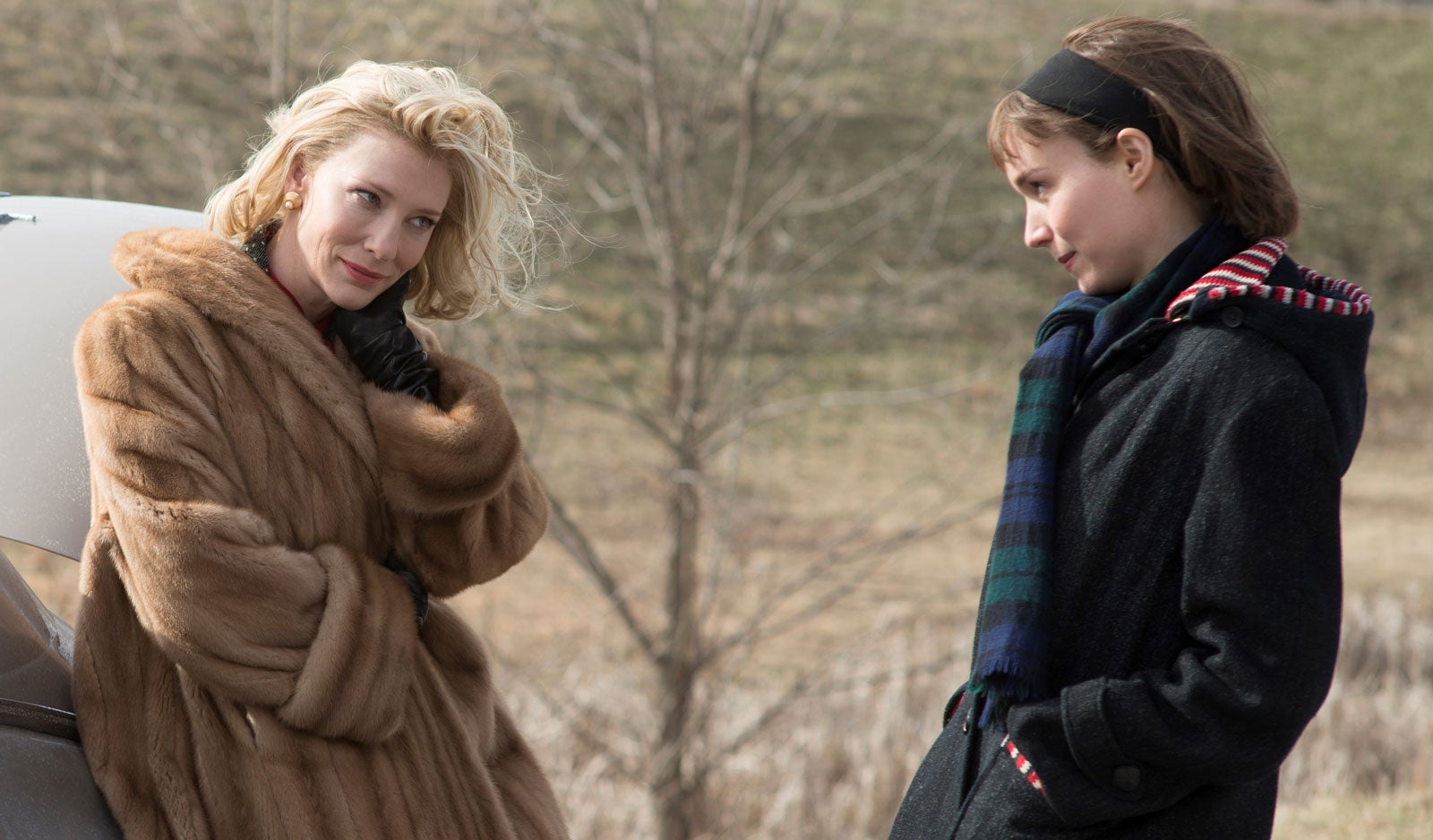 Cate Blanchett and Rooney Mara as Carol and Therese in Carol