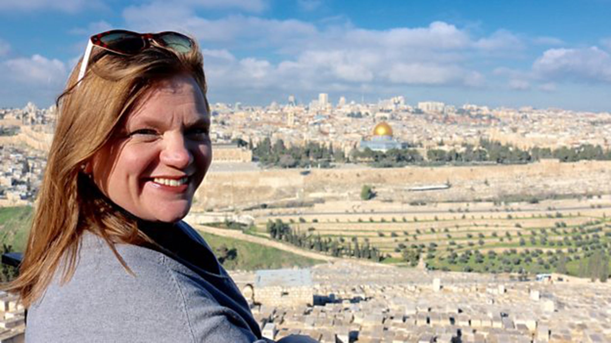 Reverend Kate Bottley in Jerusalem