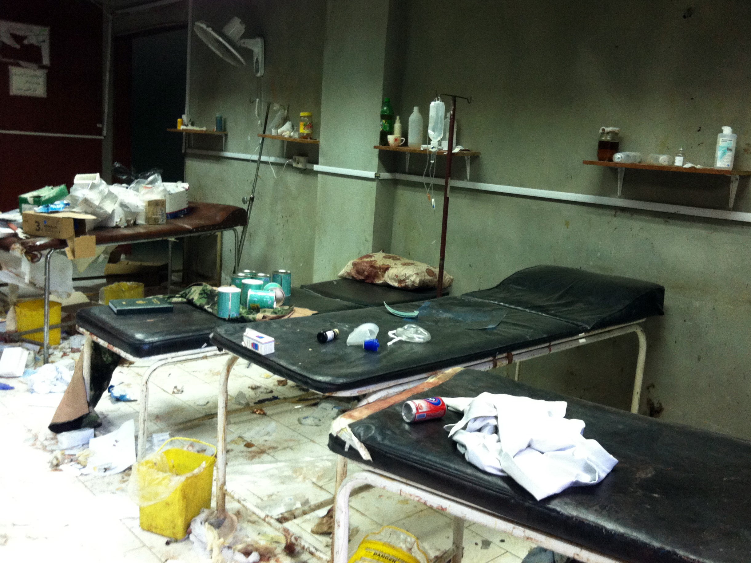 Doctors in Homs often have to work in appalling conditions