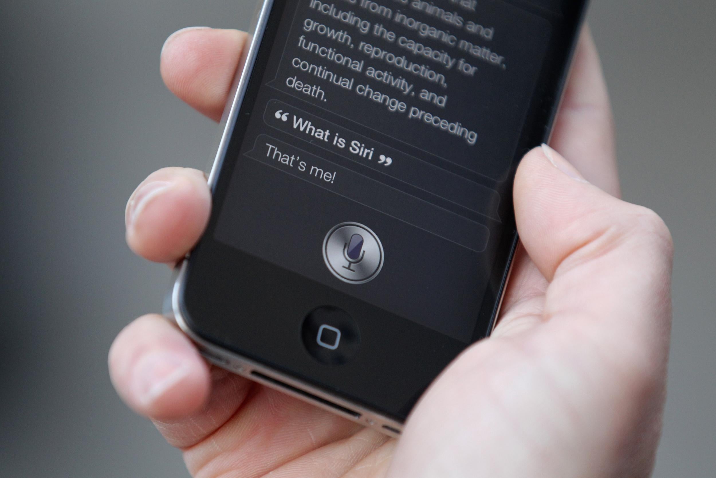 Siri first appeared on the iPhone 4S, pictured
