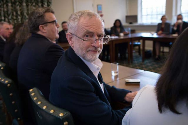 Jeremy Corbyn, cabinet meeting, January 2016