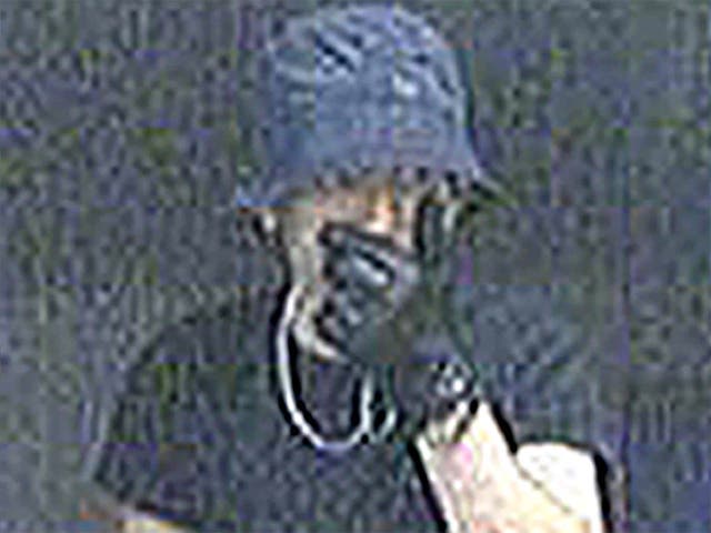 A CCTV image of the burglar, released by police