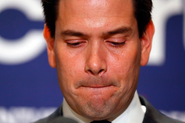 Mr Rubio quit the presidential race in March 