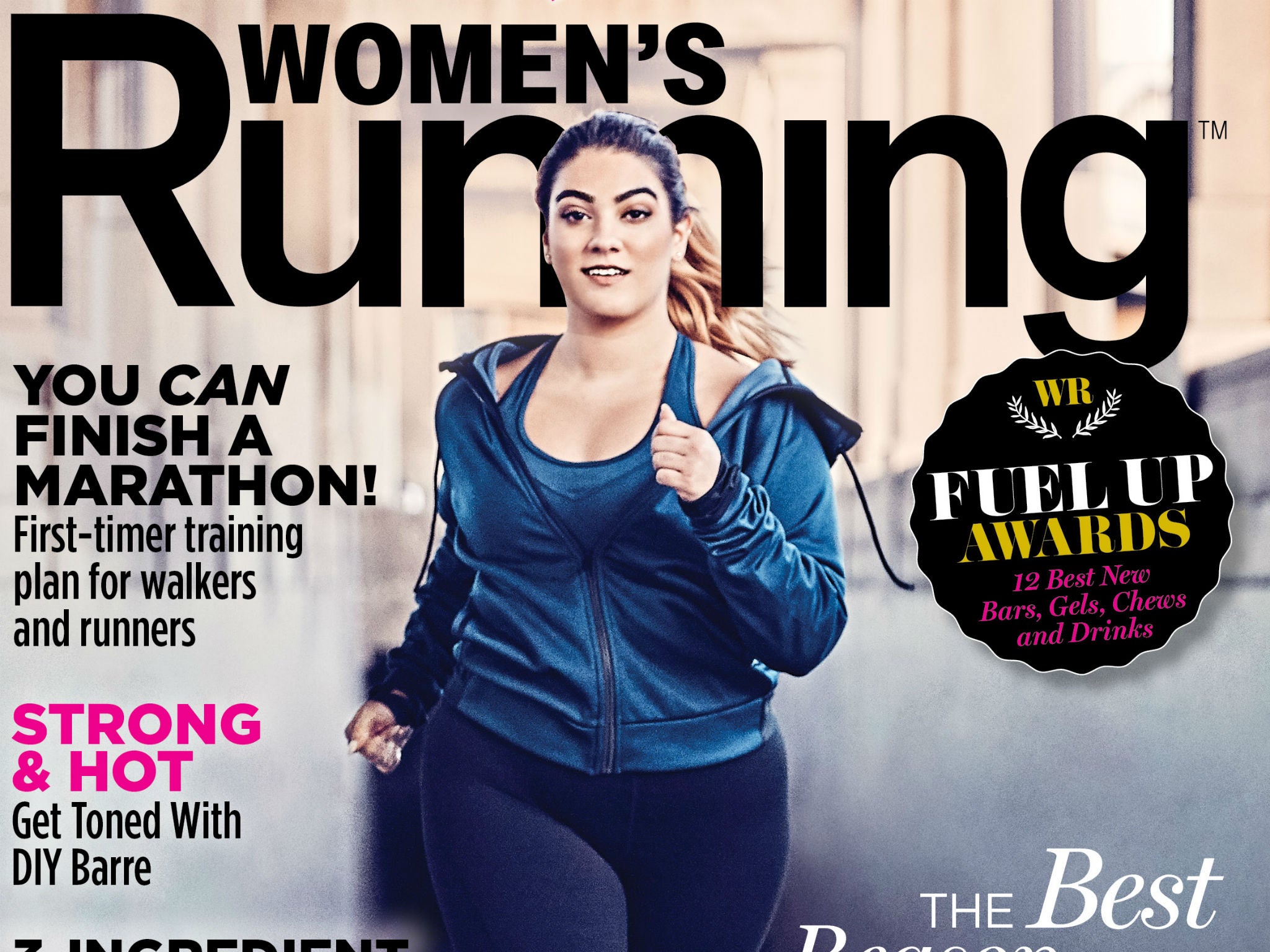 Nadia Aboulhosn on the April cover of US magazine Women's Running