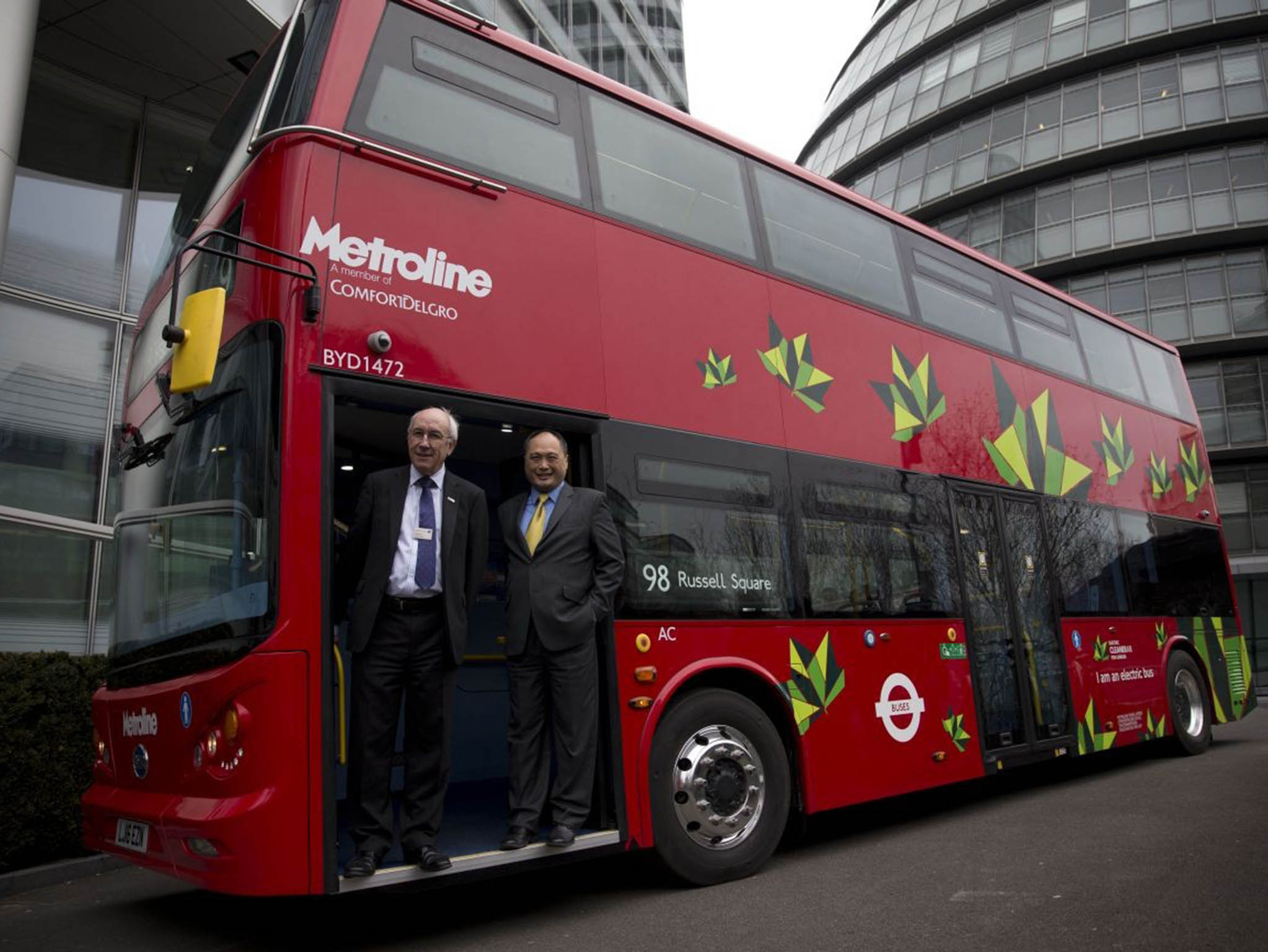 Isbrand Ho, European managing director of BYD, the Chinese manufacturing company that produced the world's first purpose-built fully electric double-deck bus