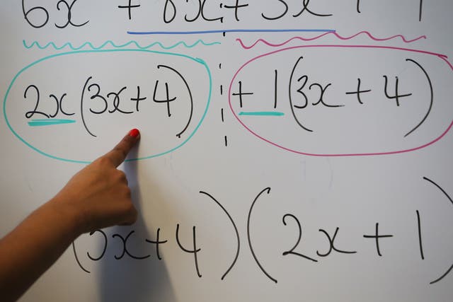 Just one in 10 disadvantaged pupils in England achieve the top GCSE grades in maths
