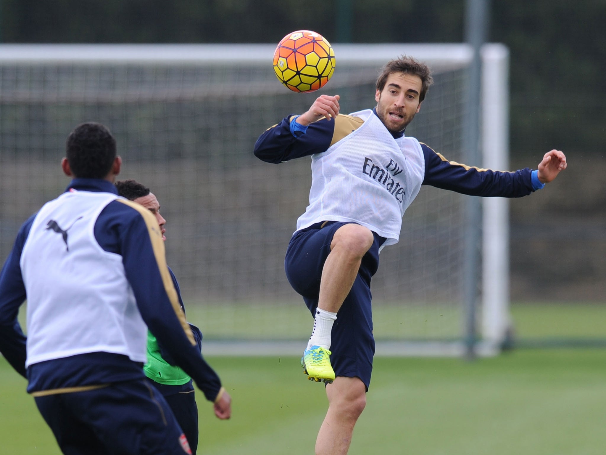 Mathieu Flamini during Arsenal training