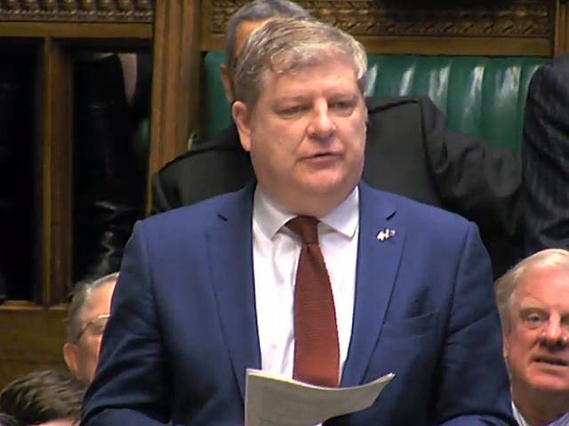 SNP Westminster leader Angus Robertson speaks during Prime Minister's Questions