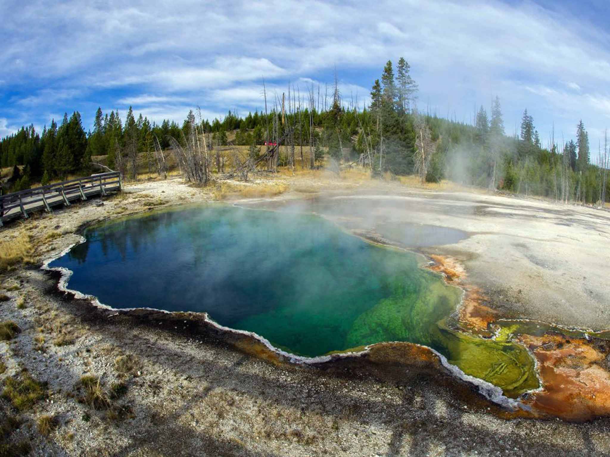 Geothermal pool in Yellowstone