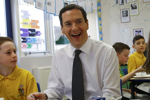 George Osborne visits a school this week