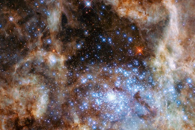 The R136 star cluster, taken from the Hubble Space Telescope