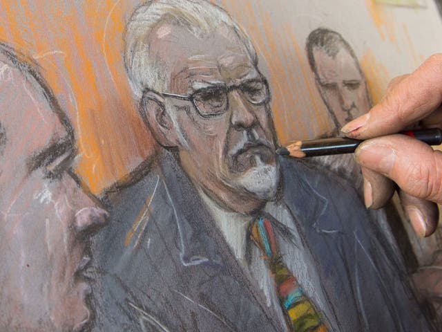 Rolf Harris denies all of the charges against him