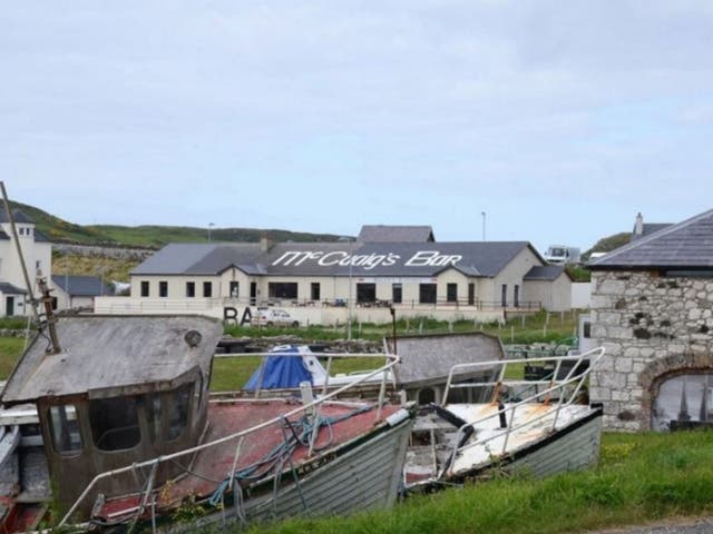 A photo of McCuaig's Bar on Rathlin Island in Northern Ireland. Ancient bones were unearthed on the property in 2006.