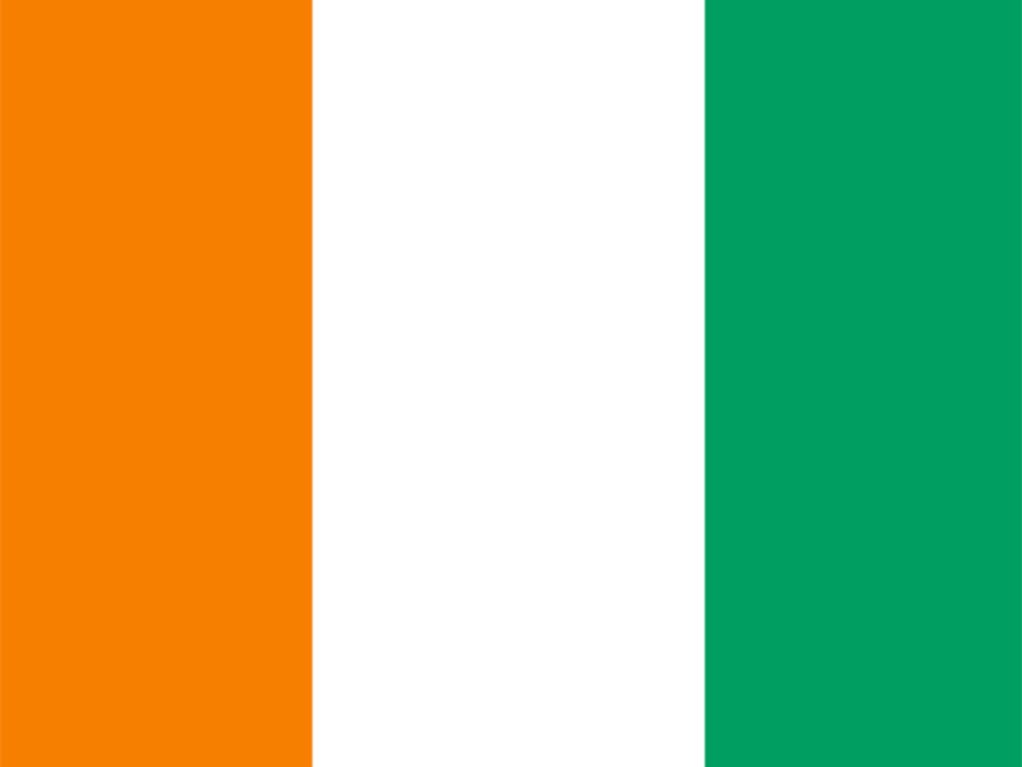 Ivory Coast's national flag