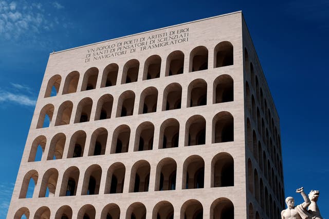 The Palazzo della Civiltà Italiana on the outskirts of Rome is also known as the square colosseum, a key piece of Fascist architecture which now houses every facet of Fendi