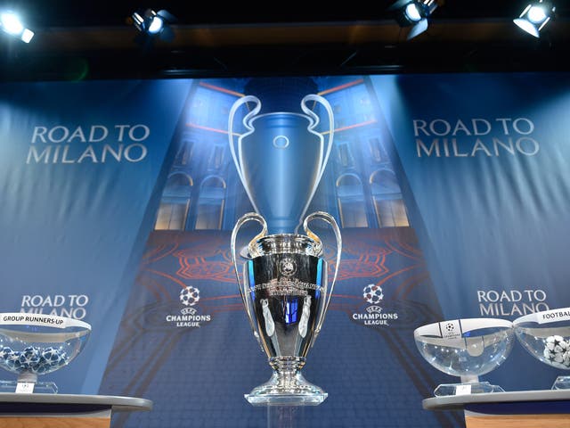 The Champions League trophy